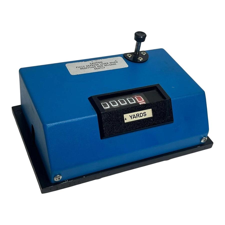 Used Trumeter 3602 Series Heavy Duty Mechanical Totalizing Length Counter 5-Digit