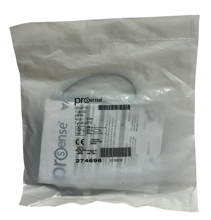 Used AUTOMATIONDIRECT PROSENSE CE1-AP-1A / CE1AP1A CAPACITIVE SENSOR 11-30VDC NSFS