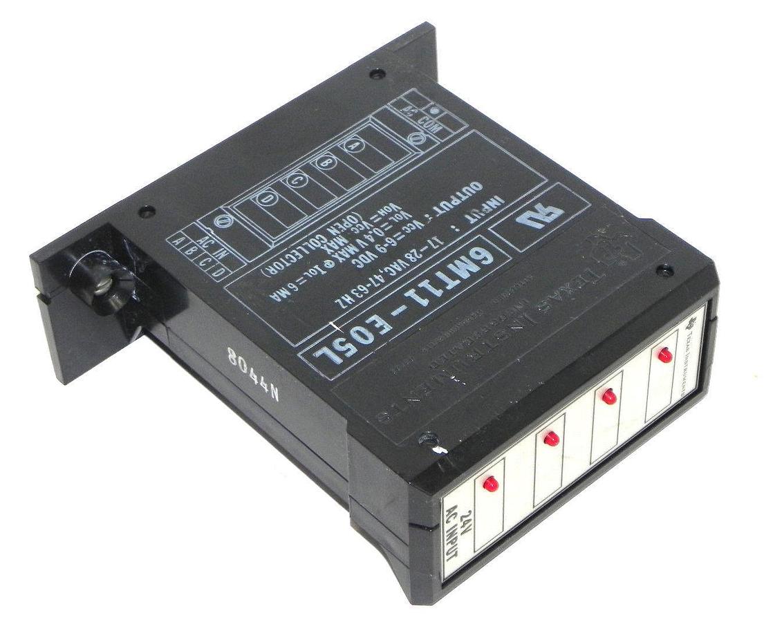 Used TEXAS INSTRUMENTS 6MT11-E05L INPUT MODULE 6MT11E05L