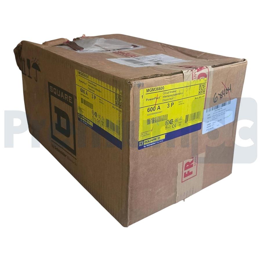 Square D MGM36600 PowerPact M-Frame Circuit Breaker 3-Pole 600A 600V NEW (read)