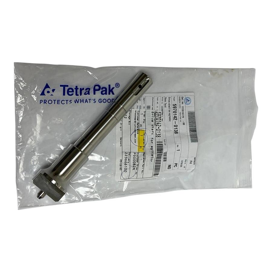 Tetra Pak ID2000 Drive Shaft for Agitator 5970142-0138 Stainless Steel New