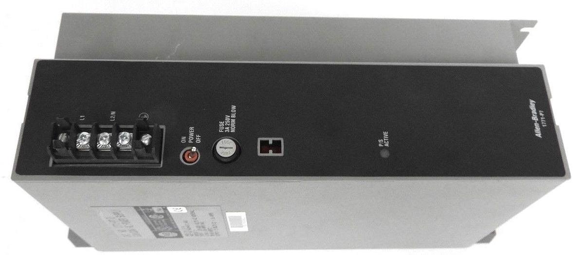 Used ALLEN BRADLEY 1771-P7 D POWER SUPPLY 1771P7, 120/220V SER. D REV. A01