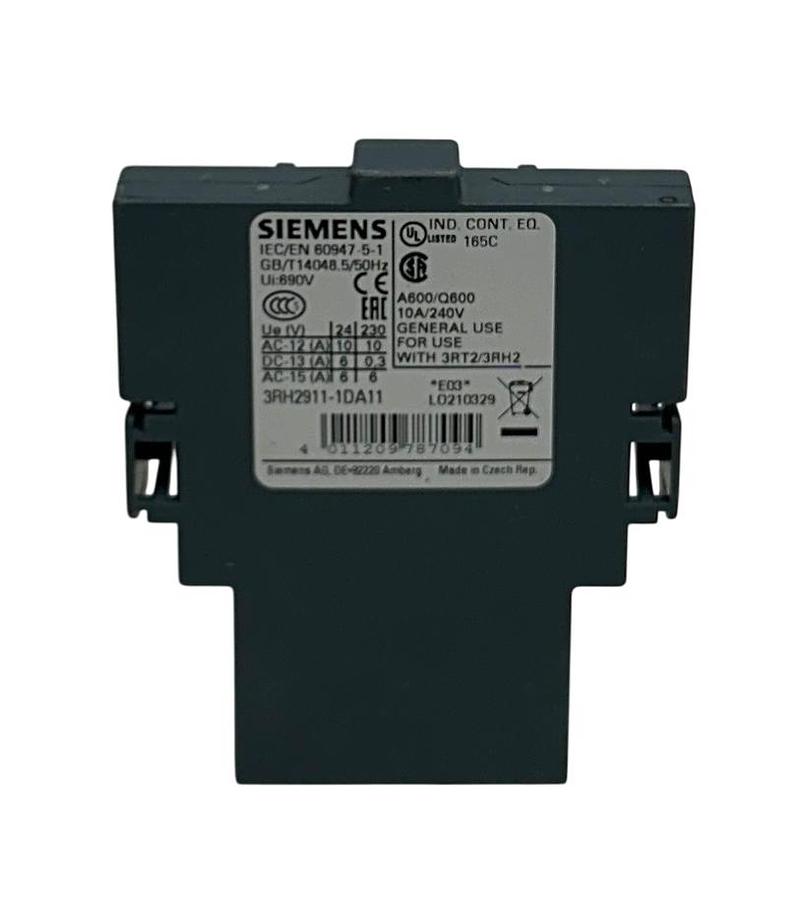 Used SIEMENS 3RH2911-1DA11 / 3RH29111DA11 OEM AUXILIARY SWITCH CONTACT BLOCK NSMP