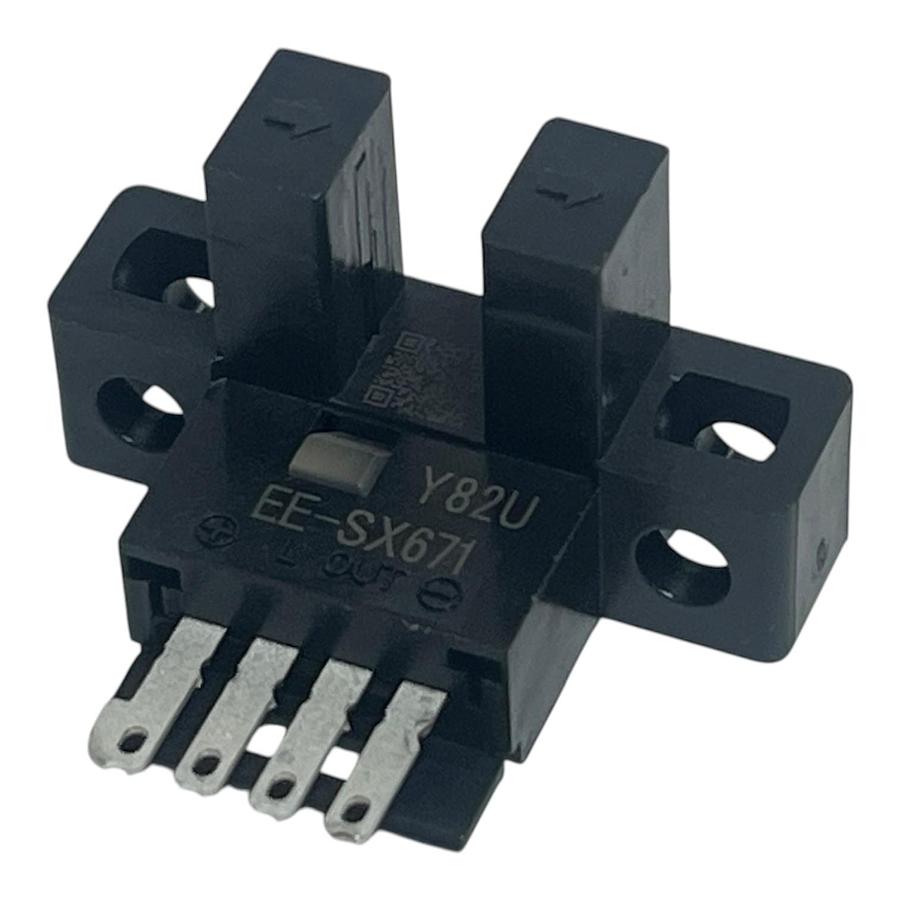 Used LOT OF 5 Omron EE-SX671 Slotted Photomicrosensor NPN 5mm Slot Sensors NEW