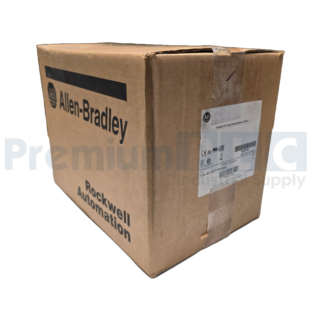 ALLEN BRADLEY VPL-B1153F-PK12AA /A KINETIX VPL LOW INERTIA SERVO MOTOR 480V NSFS