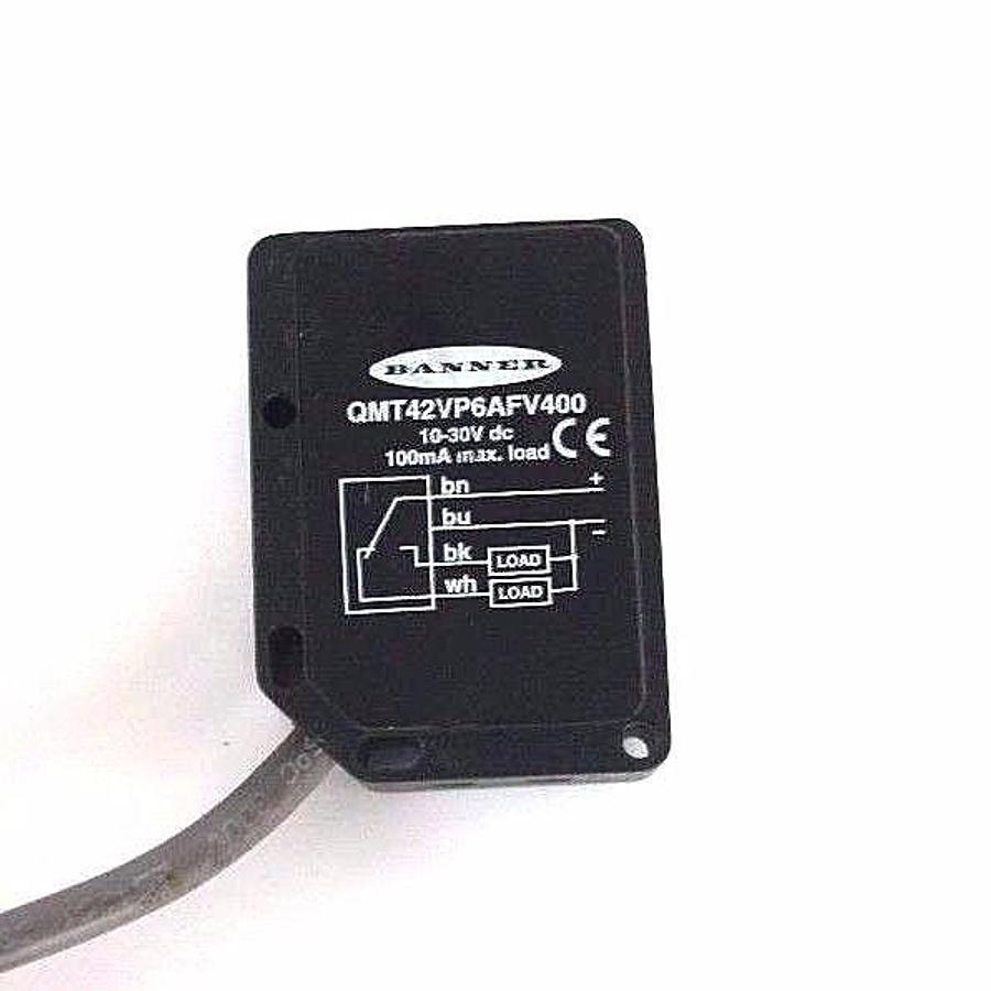 Used BANNER QMT42VP6AFV400 PHOTO OPTIC FIELD SENSOR 10-30V, 100MA
