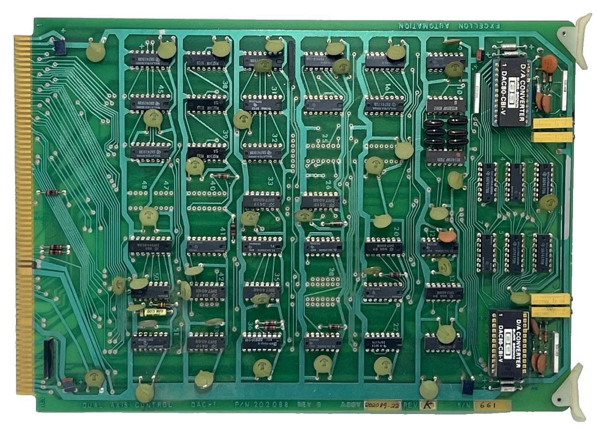 Used Excellon DAC-1 Dual Axis Control Board | 202088 Rev B | Assy 202089-22 Rev K