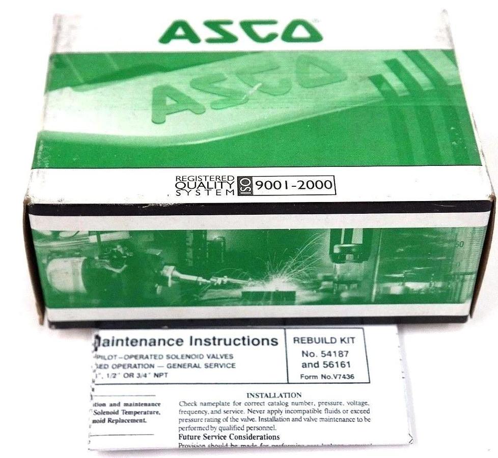 Used NIB ASCO 158811 REBUILD KIT 185-811