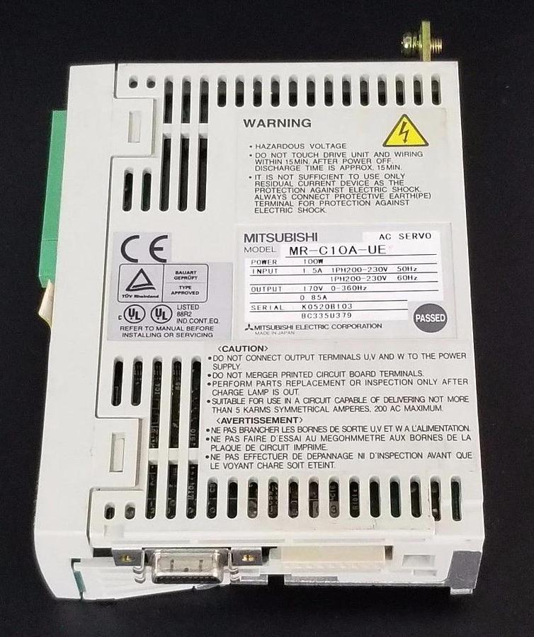 Used MITSUBISHI MR-C10A-UE AC SERVO MRC10AUE