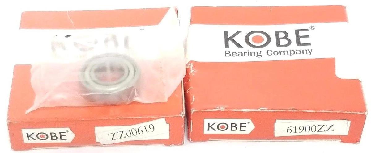 Used LOT OF 2 NEW KOBE 61900ZZ BEARINGS