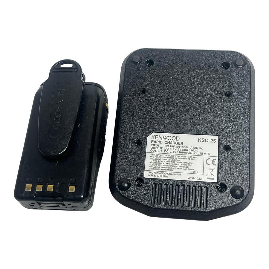 Used Kenwood TK-3360 UHF Radio KSC-25 Charger Base W0H-0010 Adapter Bundle