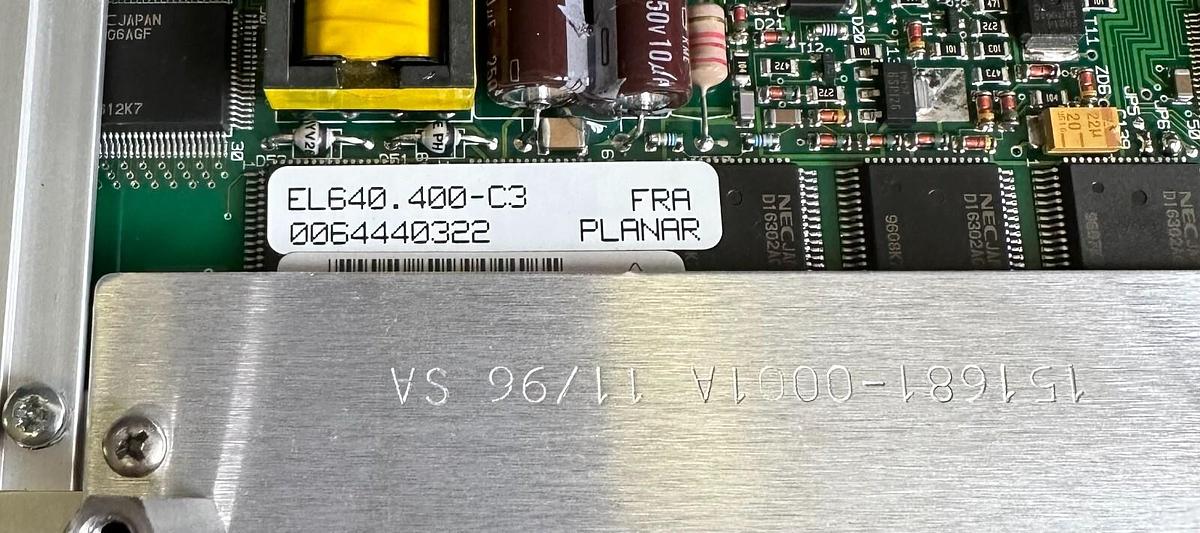 Used PLANAR EL640.400-C3 / EL640400C3 LCD DISPLAY W/ LXE 154029-0001 154167-0001