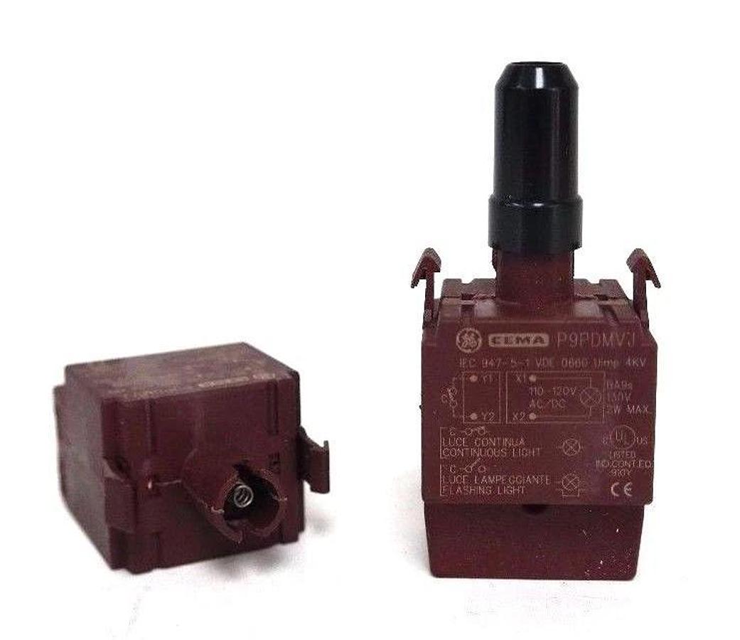 Used LOT OF 2 GENERAL ELECTRIC P9PDMVJ LAMP HOLDERS