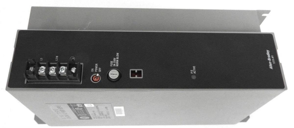 Used ALLEN BRADLEY 1771-P7 D POWER SUPPLY 1771P7, 120/220V SER. D REV. A01