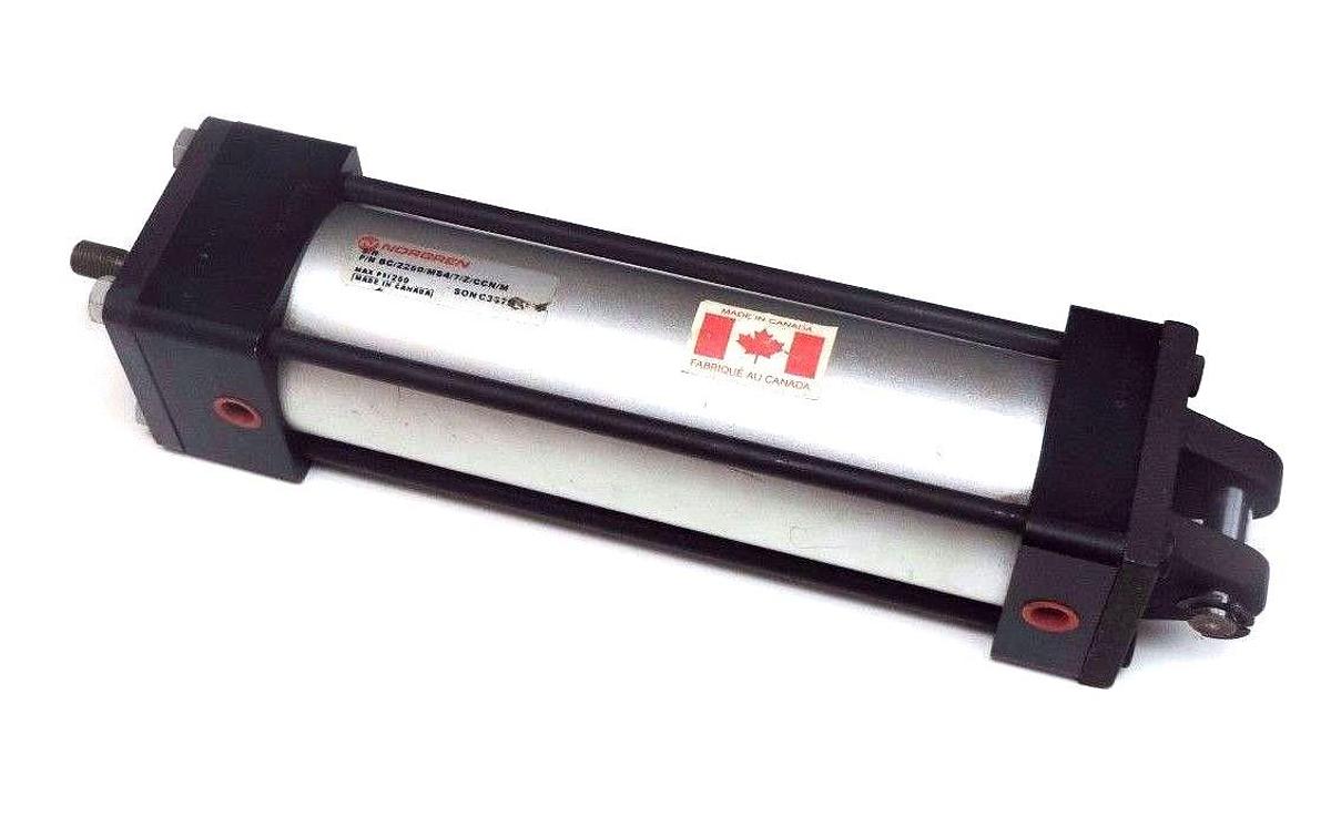 Used NORGREN BC/2250/MS4/7/Z/CCN/M PNEUMATIC ACTUATOR CYLINDER 250PSI