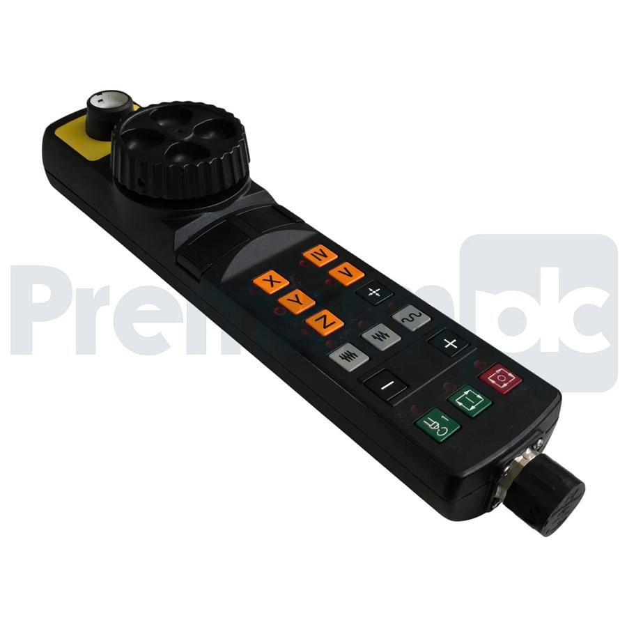 Used HEIDENHAIN HR 410 | HR410 Handwheel CNC MPG E-Stop M23 ID: 296469-55 USPI (read)