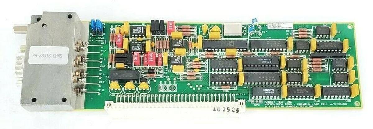 Used RAMSEY MICRO-TECH 2000 04856 PREMIUM LOAD CELL A/D BOARD D07257B-E071 C07257B