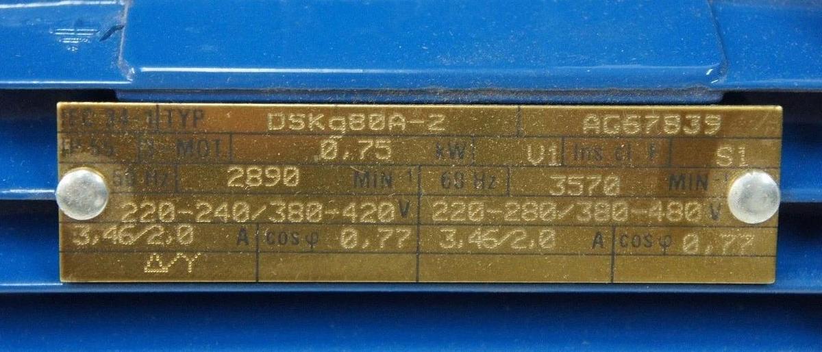 Used NIB SPECK PUMPEN IN-V 2-40 MULTISTAGE CENTRIFUGAL PUMP DSKG80A-2 AG67839 MOTOR
