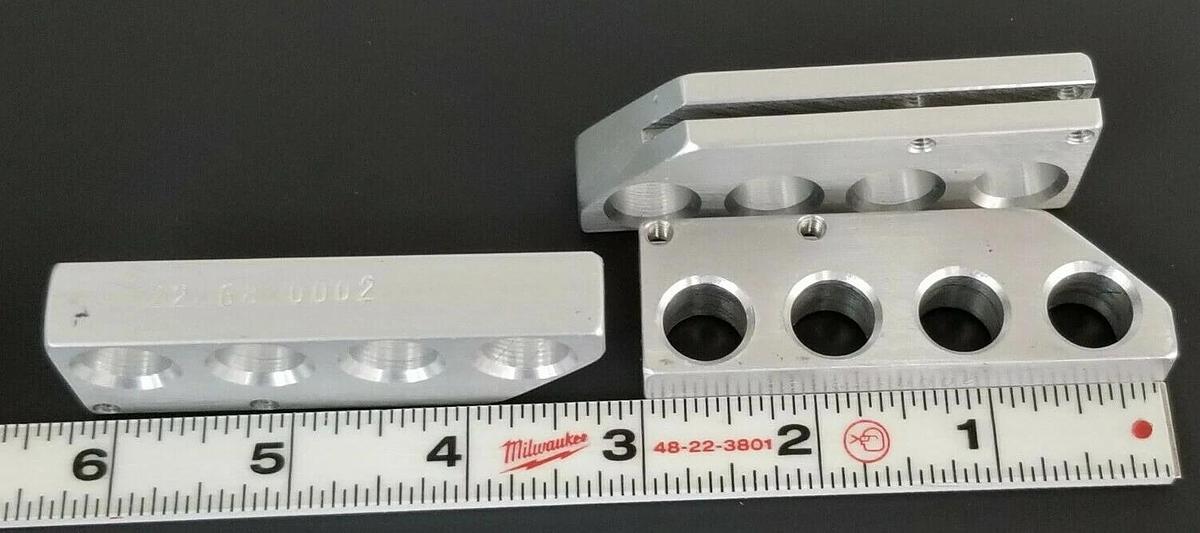 Used LOT OF 3 SHUTTLEWORTH 22268-0002 INTERFACE RAILS 022268-002 222680002