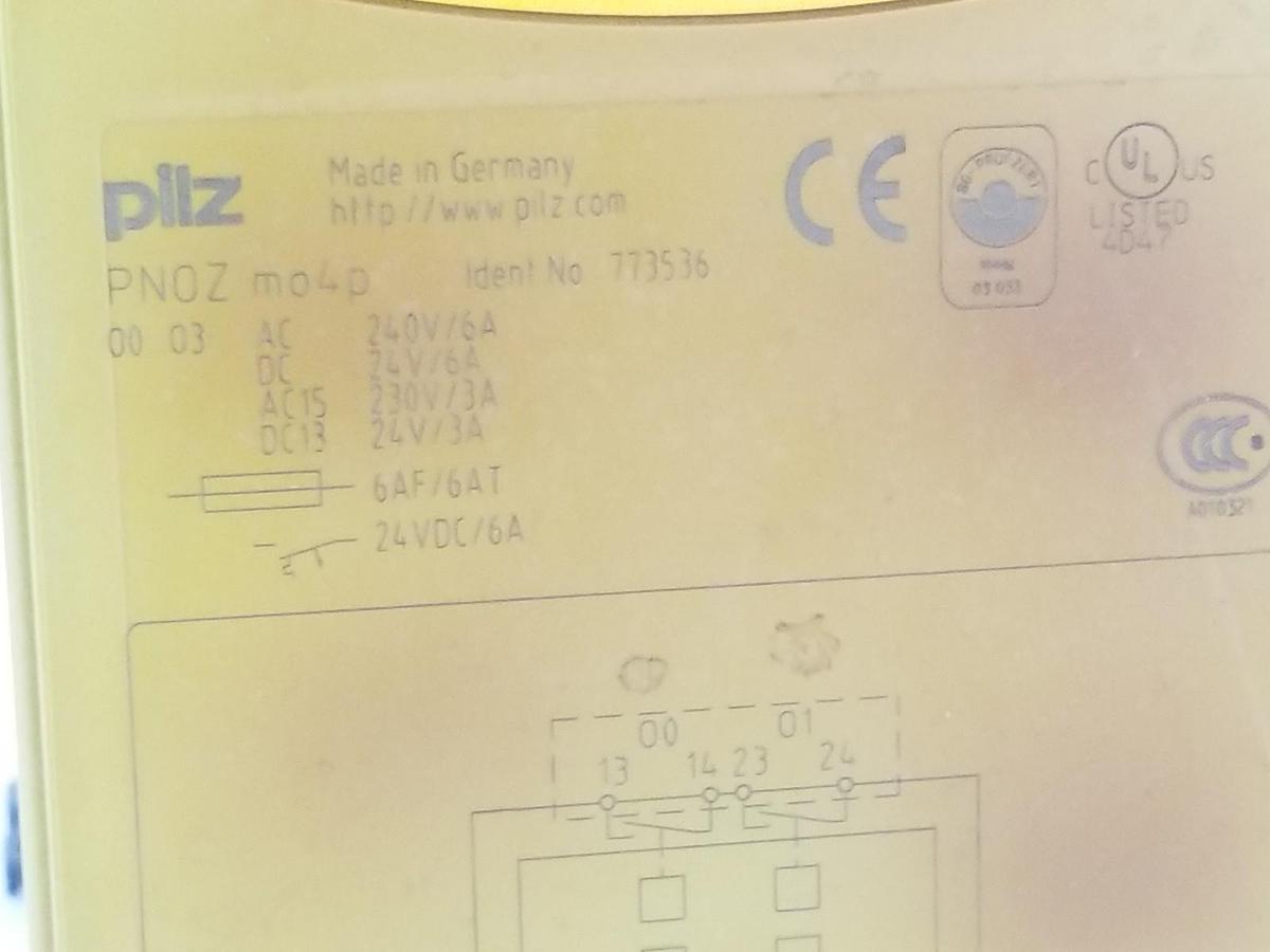 Used LOT OF 9 PILZ PNOZ-MO4P SAFETY RELAY EXPANSION MODULES PNOZMO4P