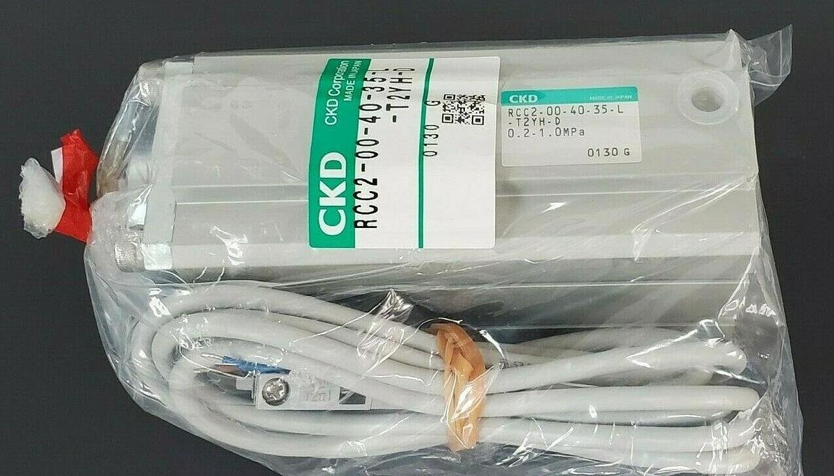 Used NEW CKD RCC2-00-40-35-L-T2YH-D CYLINDER 0.2-1.0MPa, RCC2004035LT2YHD