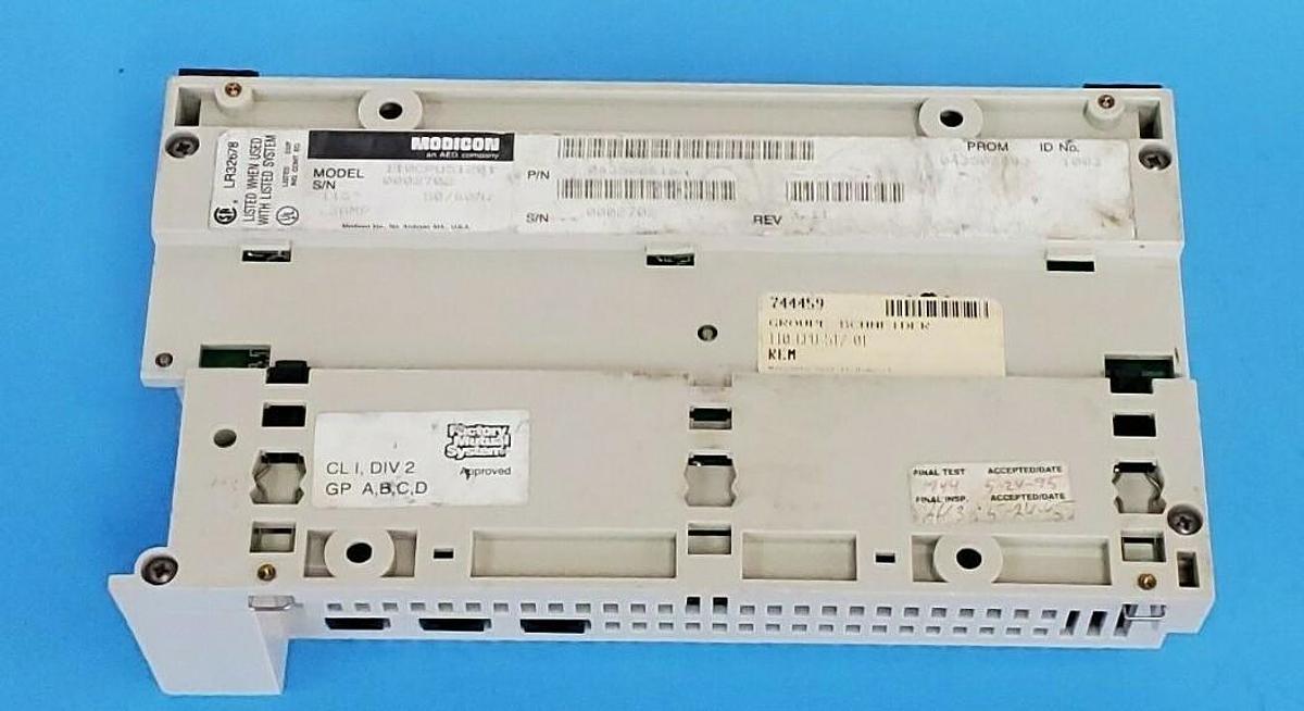 Used MODICON 110CPU51201 MICRO PLC 110-CPU-512-01 REV. 3.11, 115~ .3AMP 50/60HZ