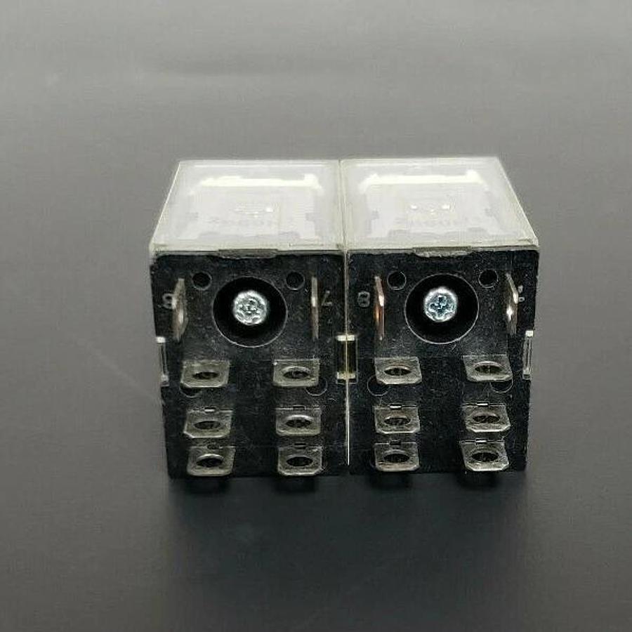 Used LOT OF 2 OMRON LY2N 24VDC RELAYS 1/2HP 120VAC 12A 240VAC