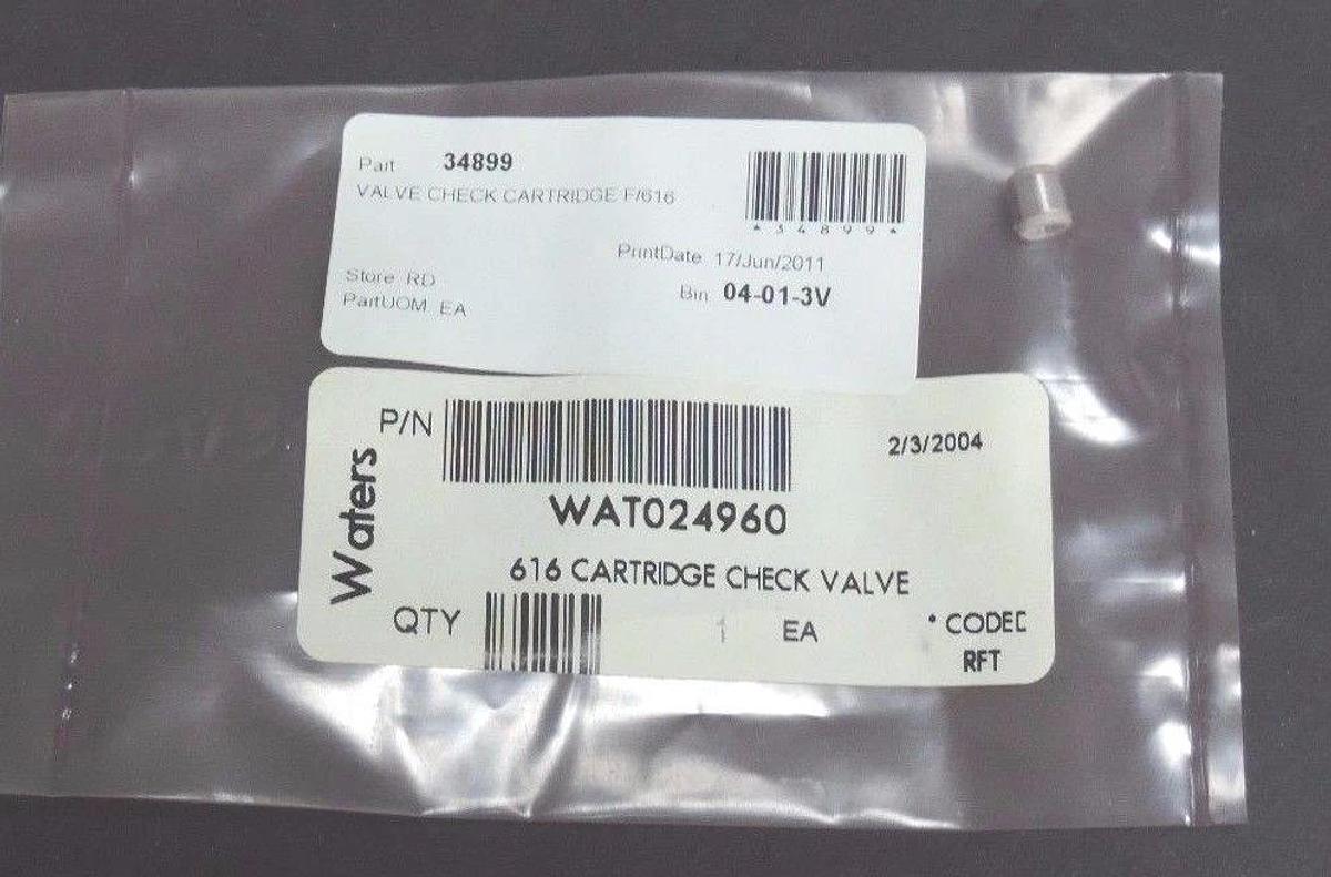 Used NIB WATERS WAT024960 616 CARTRIDGE CHECK VALVE