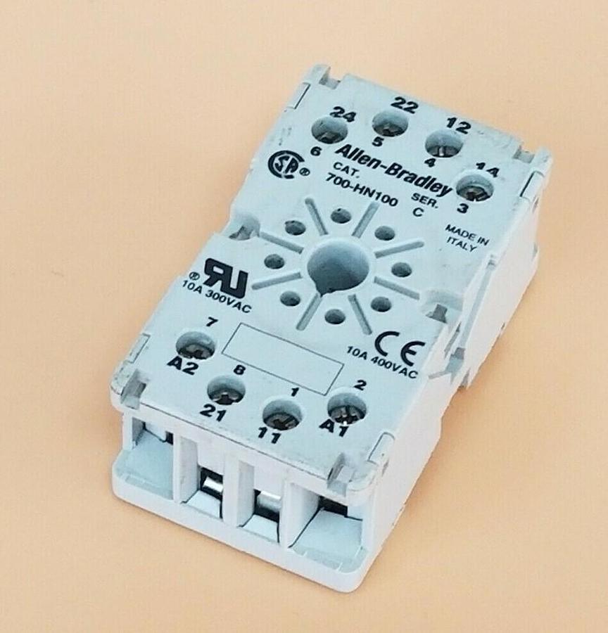 Used ALLEN BRADLEY 700-HN100 RELAY SOCKET 700HN100