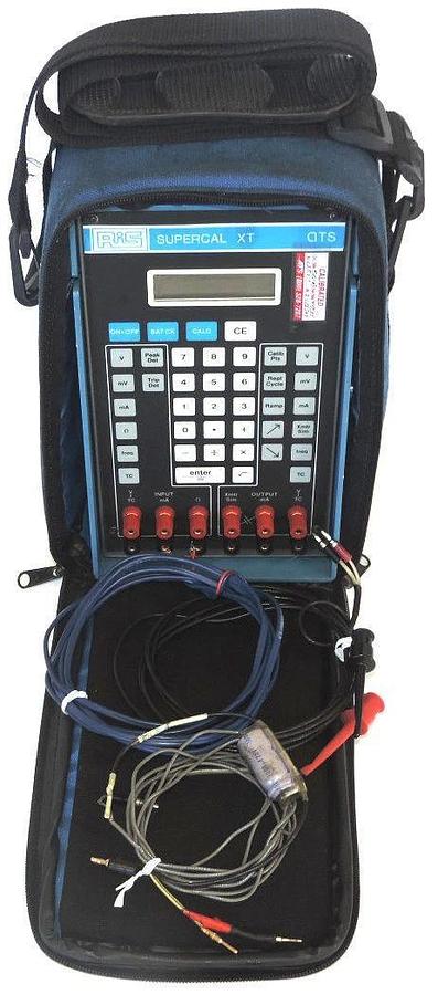 Used RIS SUPERCAL XT ATS METER, W/ CARRYING CASE AND TESTING PROBES