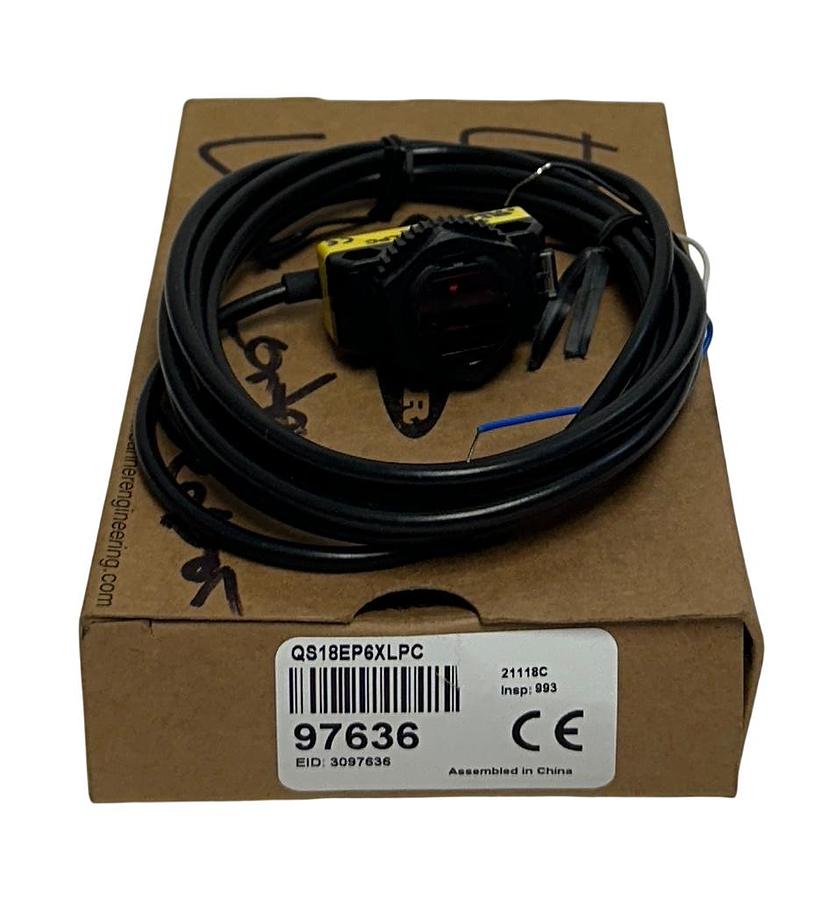 Used BANNER QS18EP6XLPC / 97636 ALL PURPOSE PHOTOELECTRIC SENSOR 10-30VDC 2M NSMP