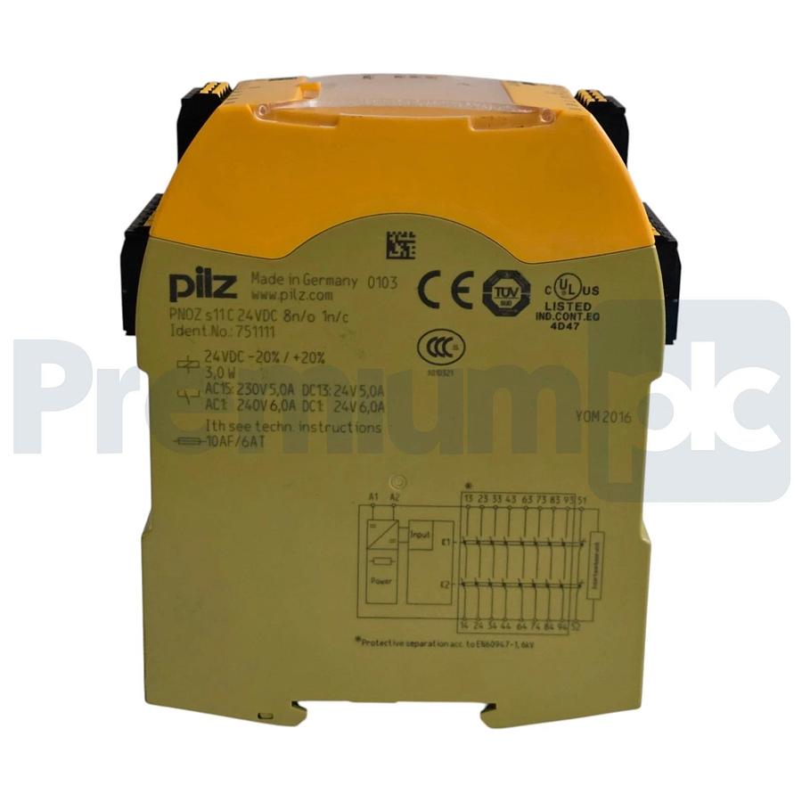 Pilz 751111 | PNOZ s11C 24VDC 8 n/o 1 n/c PNOZsigma Expansion Safety Relay NSNP