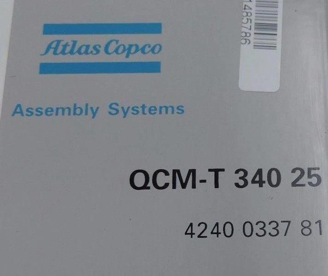 Used ATLAS COPCO 4240-0337-81 SERVO CONTROLLER QCM-T-340-25, 25AMP 340VDC, 4240033781
