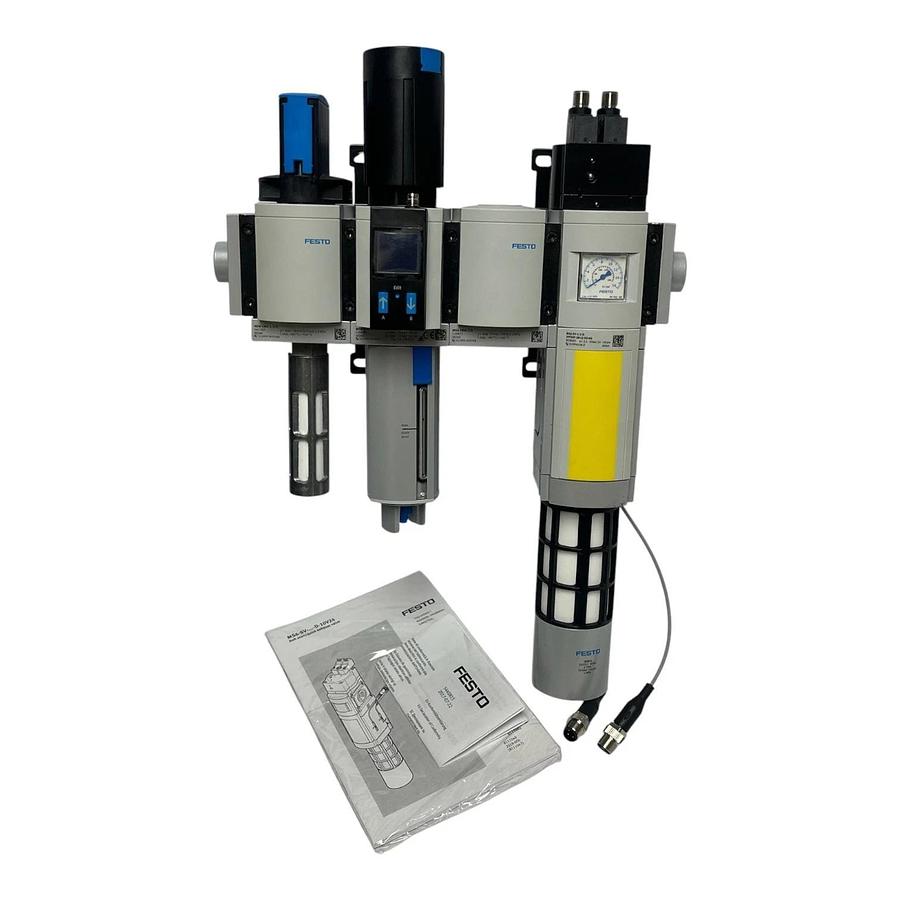 Festo MS6 Air Preparation Unit Assembly MS6-SV MS6-LFR MS6-EM 24VDC 1/2" NPT