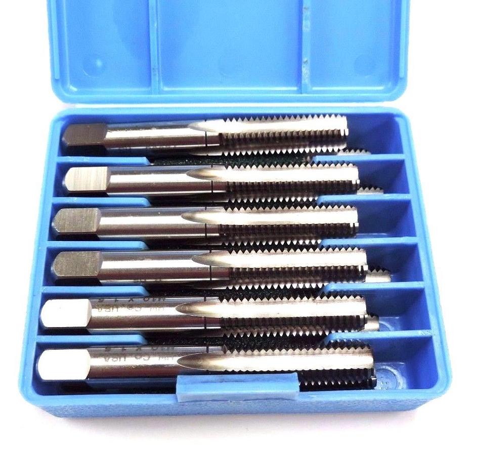 Used 12 NIB HANSON WHITNEY M10X1.5 4 FL HIGH SPEED TAPS D-6, 72938