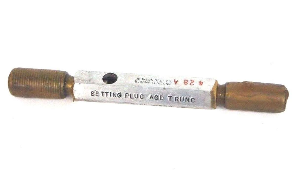 Used JOHNSON GAGE CO. 5/8-18 UNF-2A THREAD PLUG GAGE GO 0.5644 NO GO 0.5889