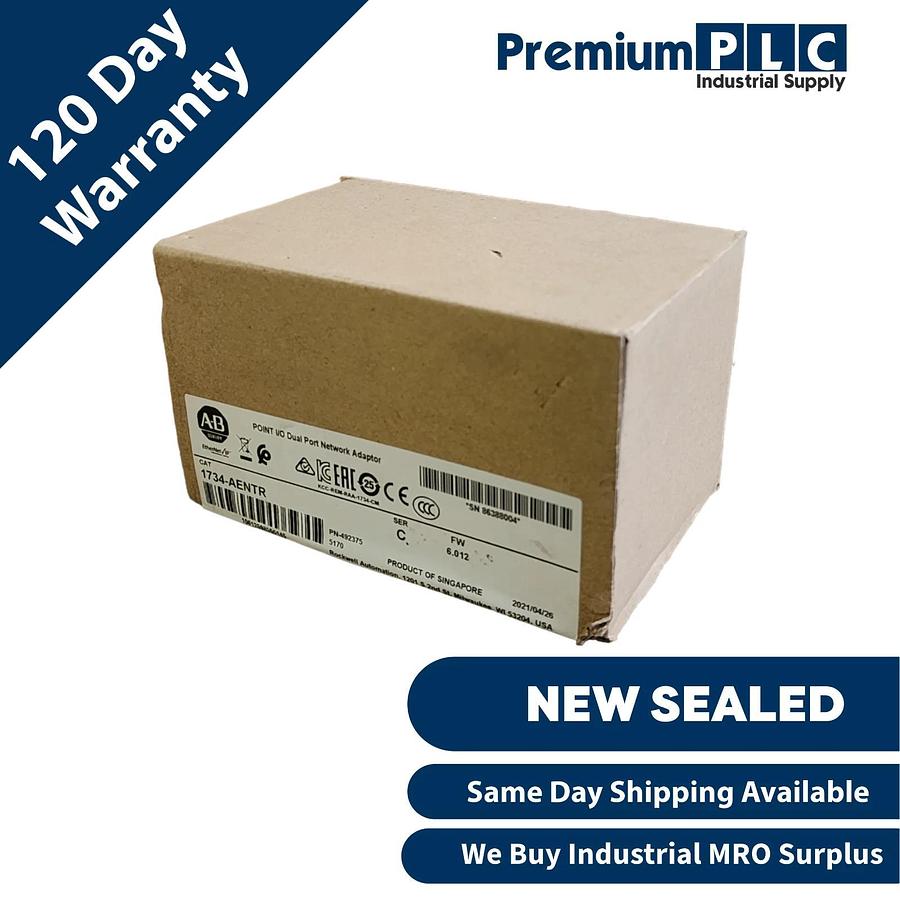 Used NEW SEALED ALLEN BRADLEY 1734-AENTR /C POINT I/O DUAL PORT NETWORK ADAPTER