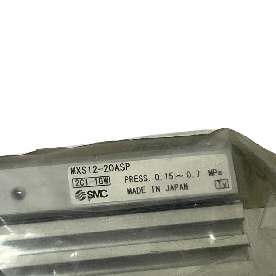 Used SMC MXS12-20ASP Guided Air Slide Table Cylinder MXS Series 12mm Bore 20mm Stroke