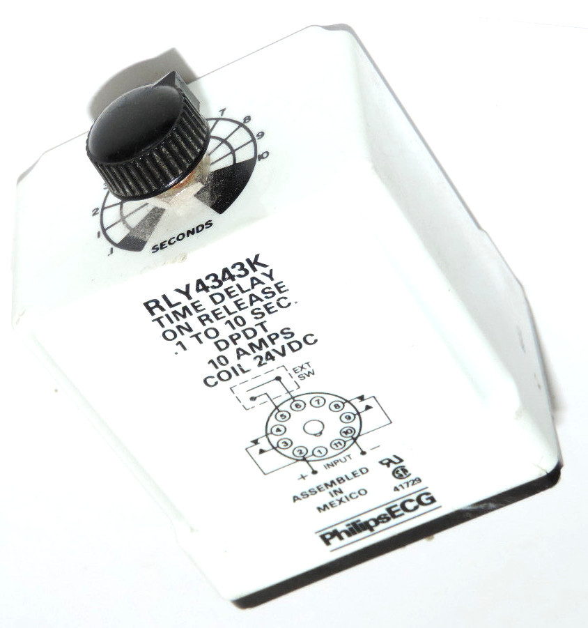 Used PHILIPS ECG RLY4343K TIME DELAY RELAY