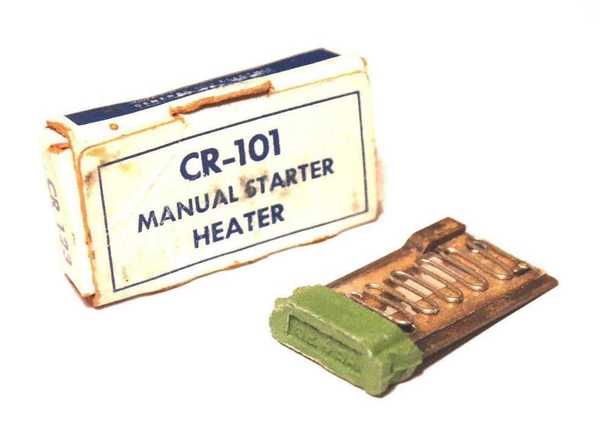 Used LOT OF 4 NIB GE CR-101 MANUAL STARTER HEATERS CR123H2.45A