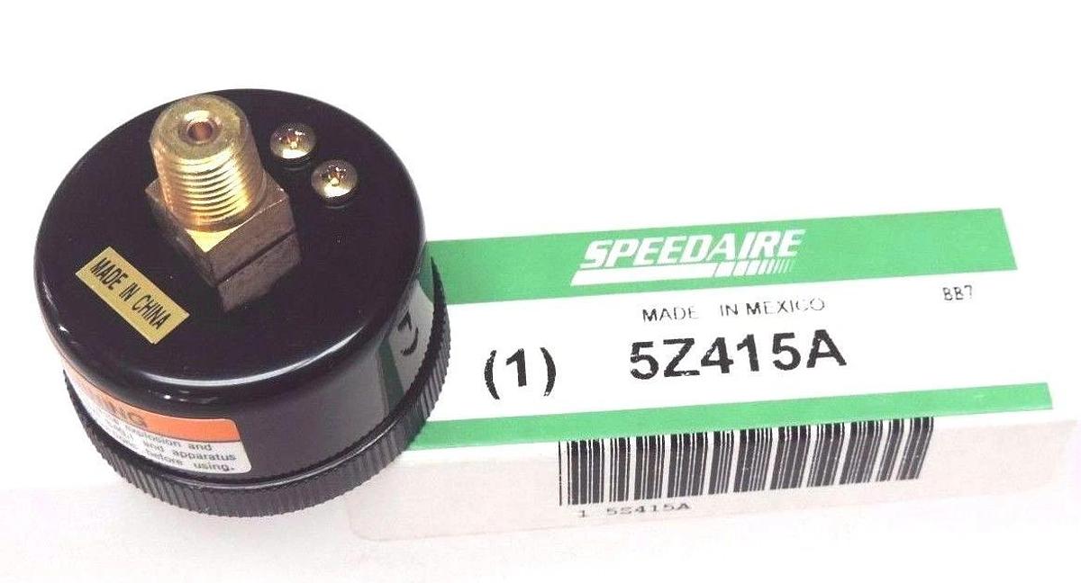 Used NIB SPEEDAIRE 5Z415A REGULATOR PMAX = 150PSI W/ GAGE