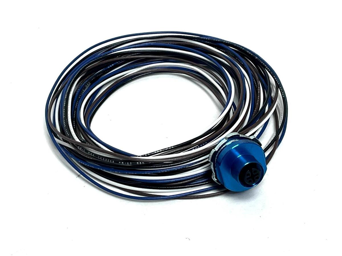 Lumberg Automation RKF 4-1/2-14/3M Receptacle 4-Pole Female 1/2" NPT 3M Leads