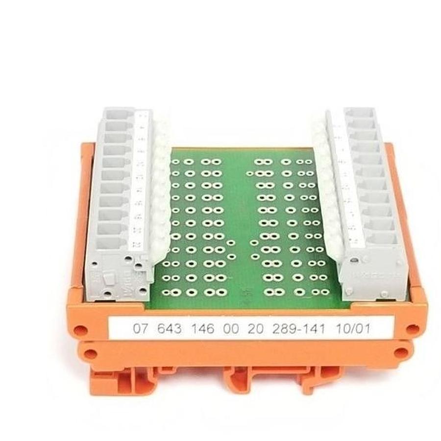 NEW WAGO 289-141 TERMINAL CONNECTION MODULE 07 643 146 00 20 289141 609-288 V1.0