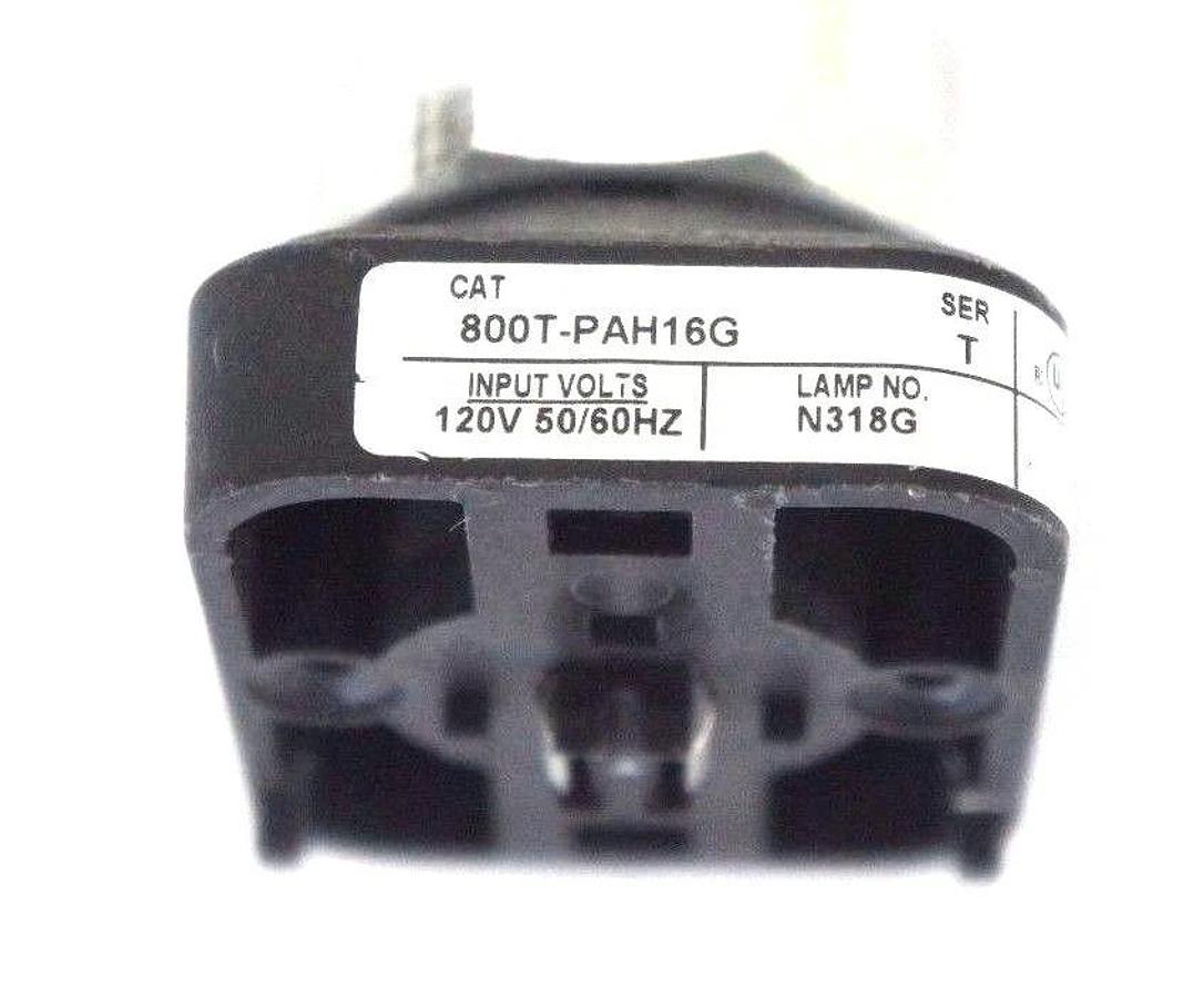 Used ALLEN BRADLEY 800T-PAH16G ILLUMINATED PUSH BUTTON SER. T, 120V, 50/60HZ