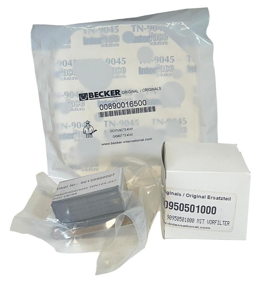 Used NEW BECKER 90139900007 / 00890016500 / 90950501000 OEM PUMP REPAIR KIT NSFS