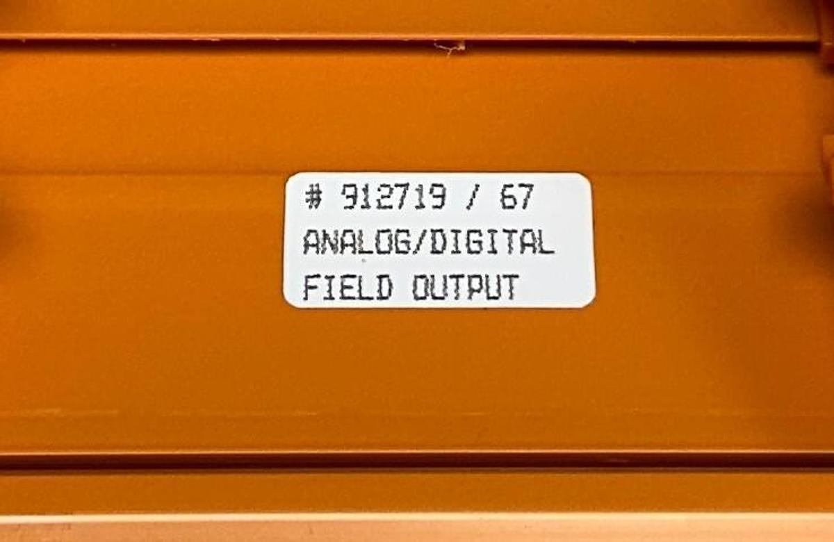 Used COMPRESSOR CONTROLS 912719/67 / 912719 ANALOG / DIGITAL FIELD OUTPUT MODULE NSNP
