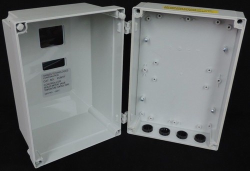 Used HANSEN PCMTF SEALED MOTOR VALVE CONTROLLER ENCLOSURE, **ENCLOSURE ONLY**