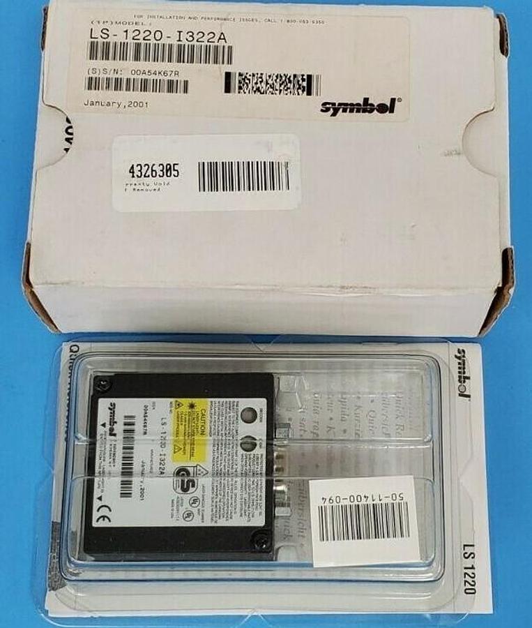 Used NIB SYMBOL LS-1220-I322A LASER BARCODE SCANNER LS1220I322A