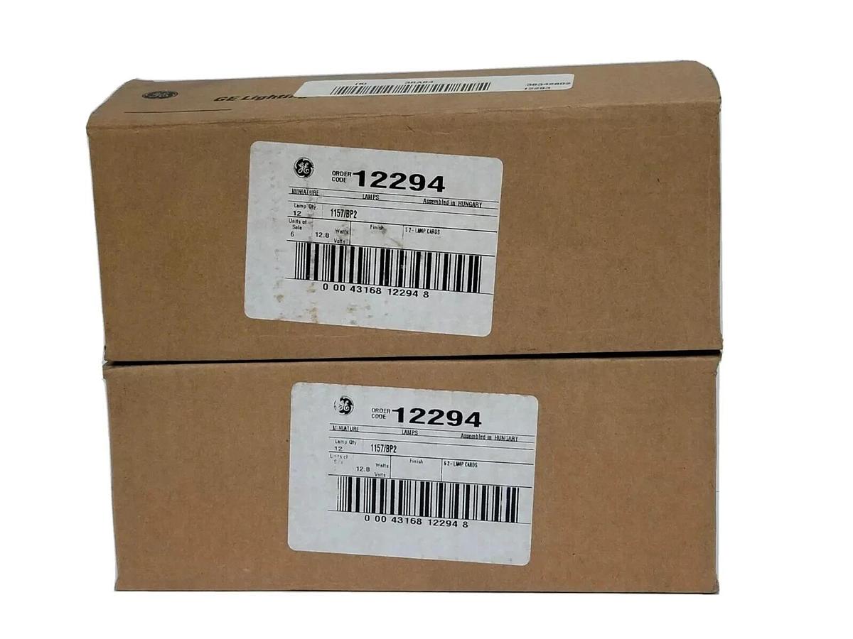Used LOT OF 16 NEW GE LIGHTING 1157/BP2 REPLACEMENT BULBS 12V