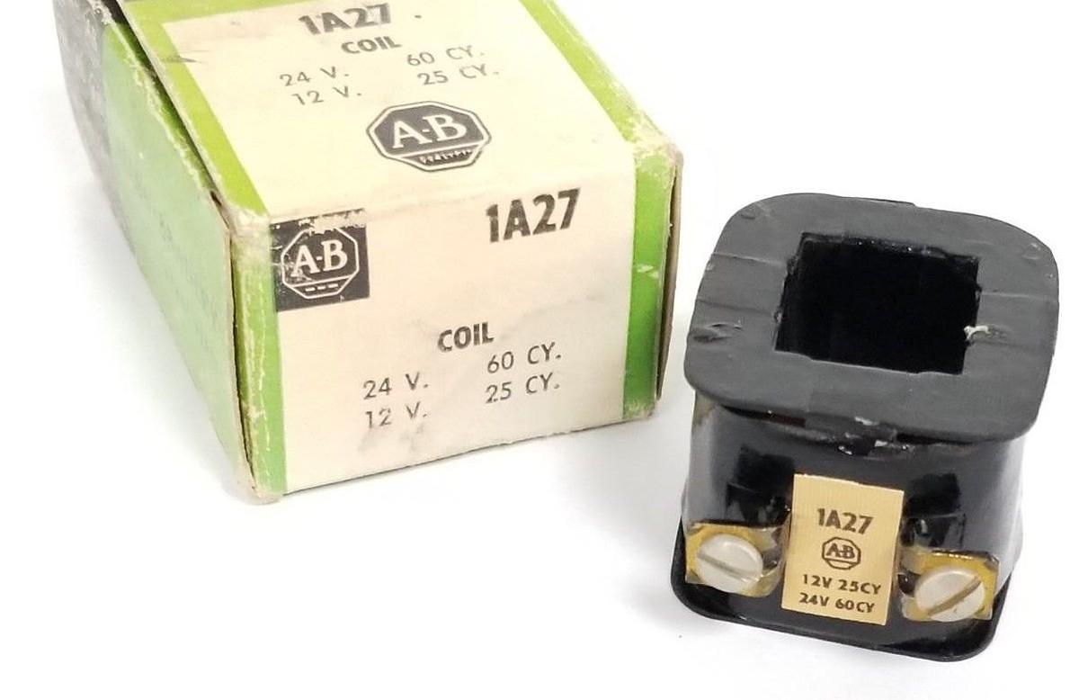 Used NIB ALLEN BRADLEY 1A27 COIL 12-24V 25-60CY